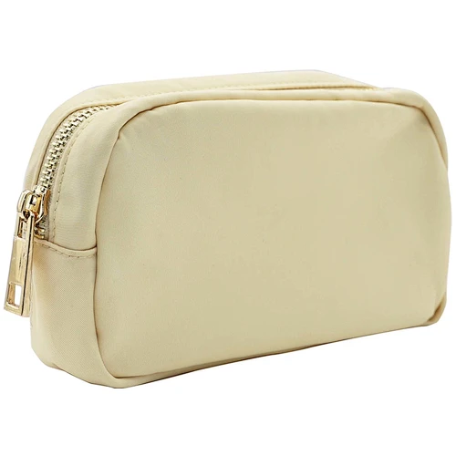 SMALL NYLON MAKEUP BAG-CREAMY WHITE
